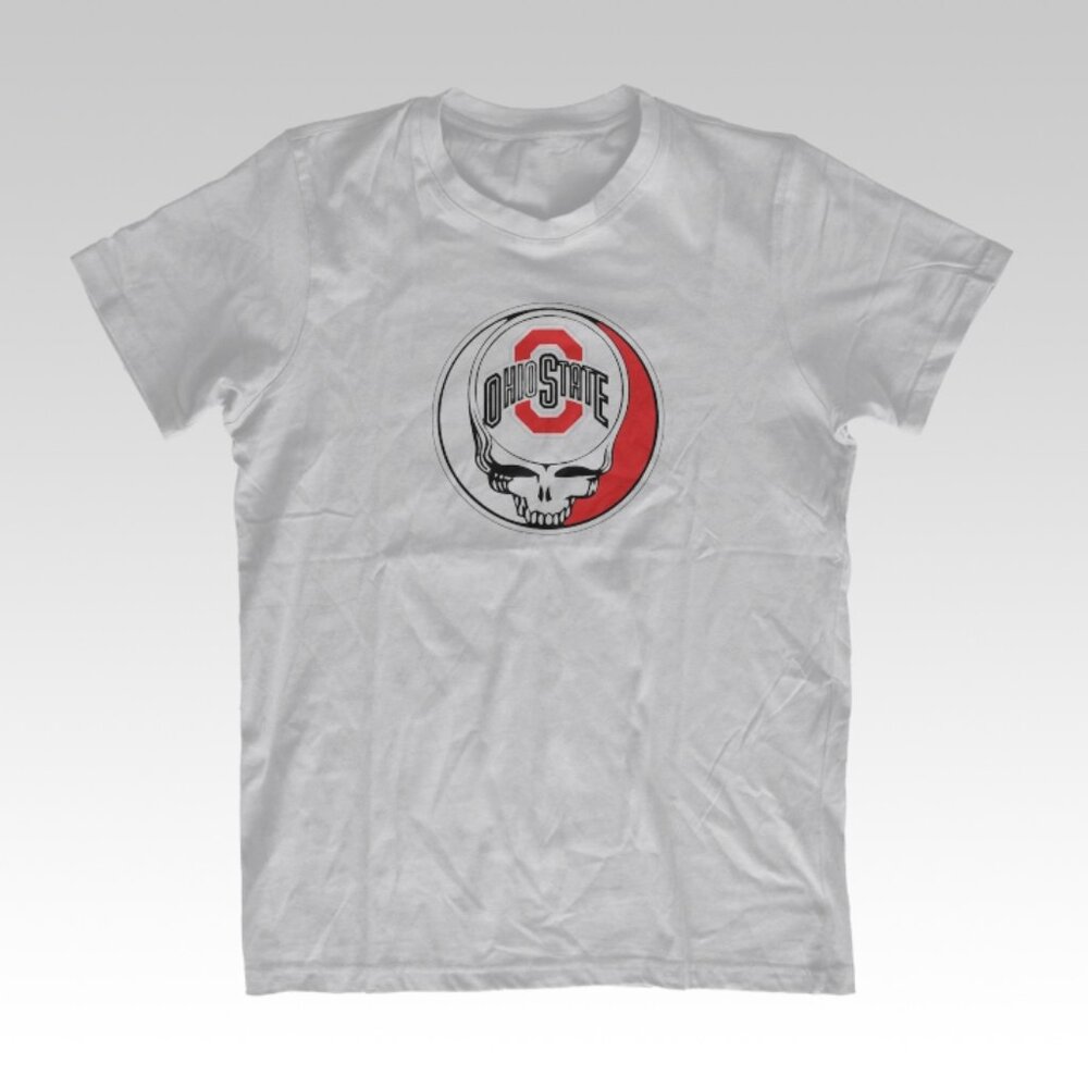OSU Grateful Dead Ohio State parody t-shirt Buckeyes Stealie